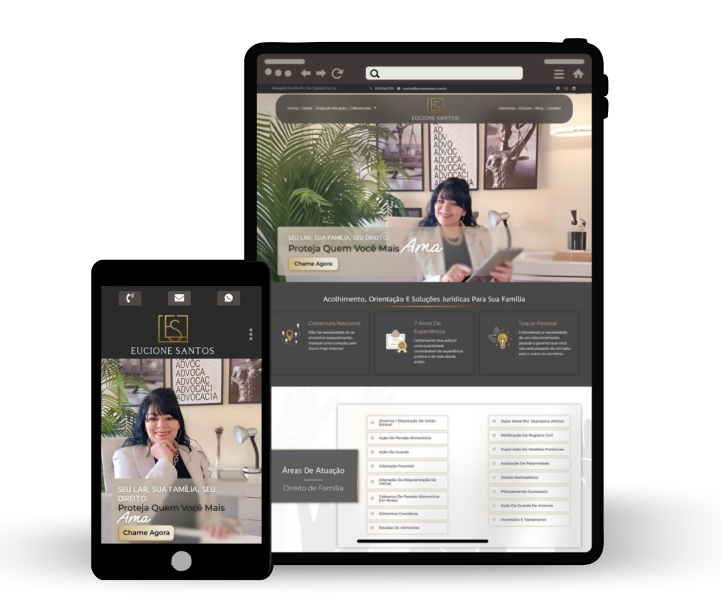 Site de Advogada Eucione Santos